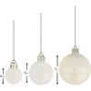 100pcs Christmas Baubles Shatterproof Balls Christmas Tree Decoration Ornaments for Xmas Hanging Decorations (White)