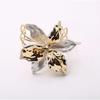 European and American Cold Wind Metal Iris Bracelet Female Retro Personality Exaggerated White Bohemian Flower Bracelet