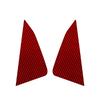 2Pcs Red Carbon Fiber Interior Floor Console Side Cover Trim For Ford Explorer