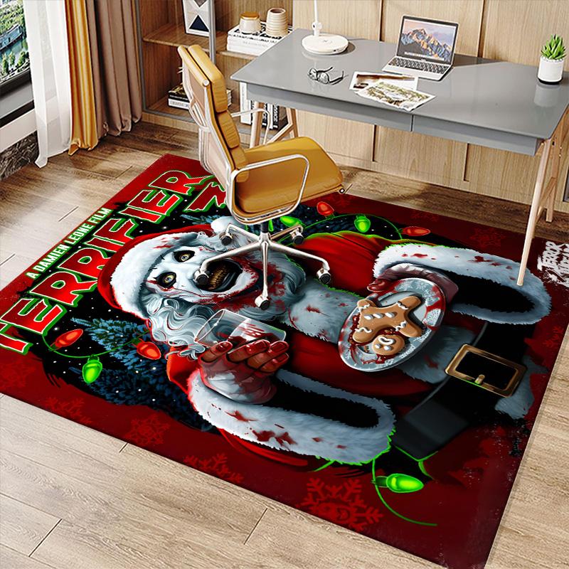 Art the Clown Terrifier5 Printed Absorbent Washable Carpet, Non-Slip Bathroom Mats, Kitchen Rugs, Yoga Mat,Living Room Entrance, Camping Picnic Rugs