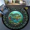 Underwater Portal Fish Round Area Rug Under Office Chairs Bedroom Living Room Home Decor