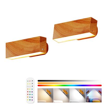 AIBOO LED Bracket Light, 3-Level Dimmable and Color-Adjustable Spot Light, 360° Adjustable Lighting Angle, Cordless, No Installation Required,