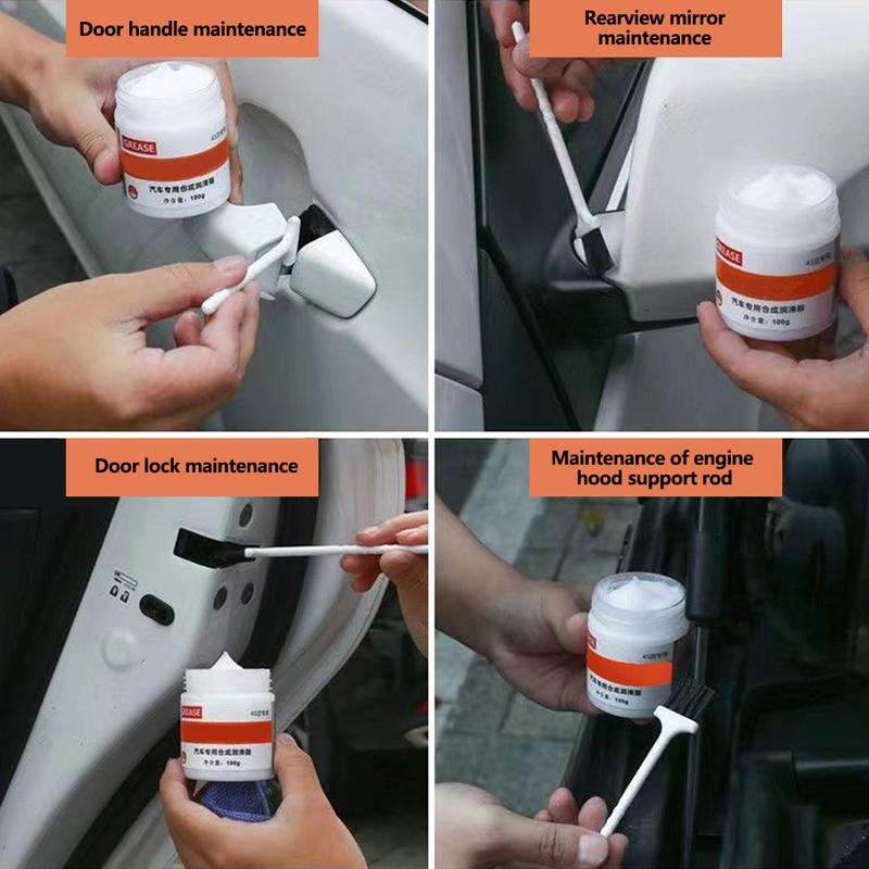 100G White Grease Multi Purpose High Temperature Resistance Lubricant For Car Sunroof Hinge Gear Bearing Chain Door Slide Rail