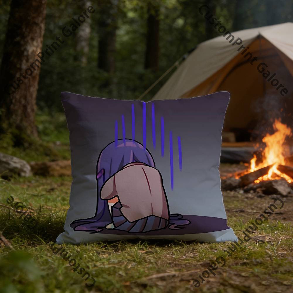Anime Girl YYuri Pillow Cover Polyester Square Cushion Case 45 Cm Decorative for Home Couch Bed Car Decor