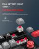Mechanical Mini Keyboard with Hot-Swappable Red Switches and TYPE-C Wired Connection for Gaming, Office, and Financial Use.