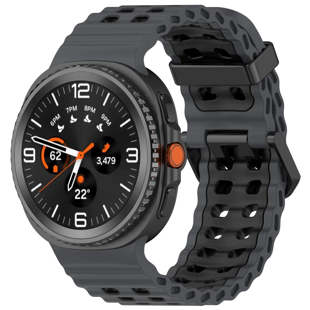 Ocean Silicone Strap for Samsung Galaxy Watch 8 40mm 44mm/8 Classic 46mm Bracelet Breathable Wristband for Galaxy Watch 8 Band