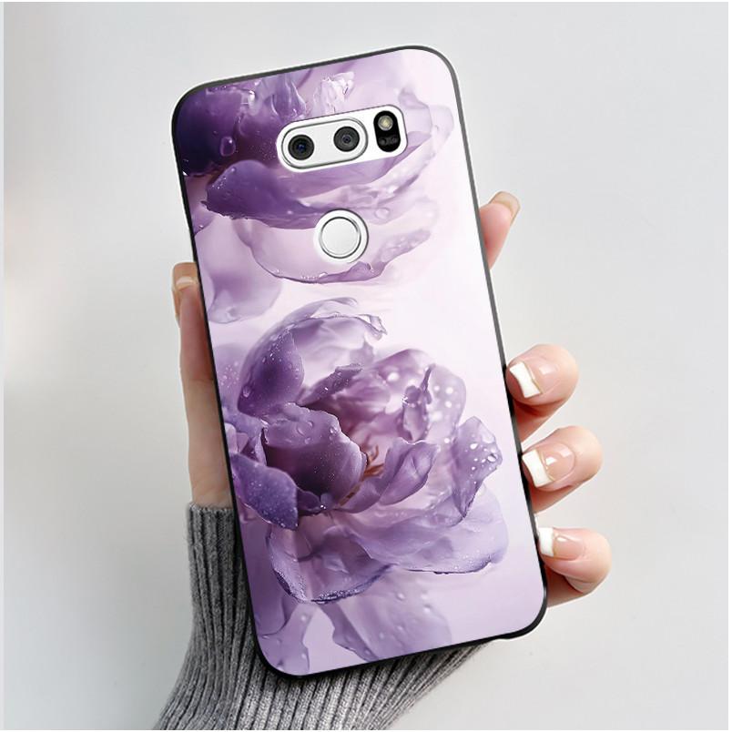 Casing For LG V30 V30+ V30S V30S+ V35 V35+ ThinQ Slim Soft Black Silicon Case Aesthetic Luxury Cute Cool Boys Girls Back Cover