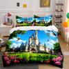 Fairytale Castle With Birds And Garden Bedding Set For Kids Luxury Gift 3Pcs Digital Print Comforter Set Soft Comfortable