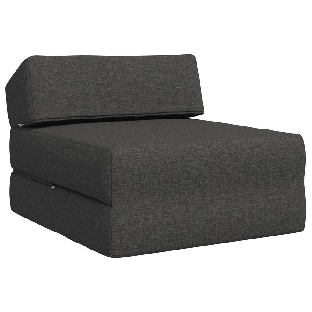 Folding Sofa Bed Dark Grey 60 x 70 x 41 cm Fabric