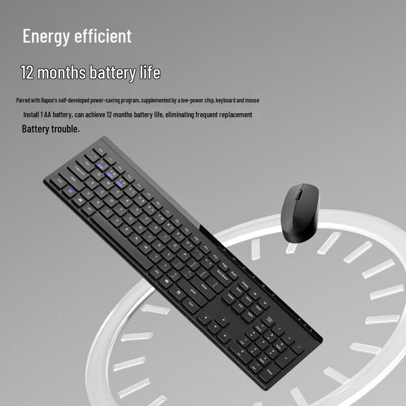 Rapoo 8100GT Multi-Mode Wireless Keyboard Mouse Combo