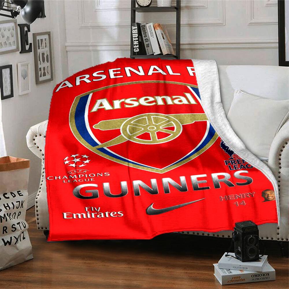 Arsenal Football Player Blanket Durable Comfort Suitable for Couch Bed Seaside for All Seasons Modern Style Perfect Gift for Relatives and Friends