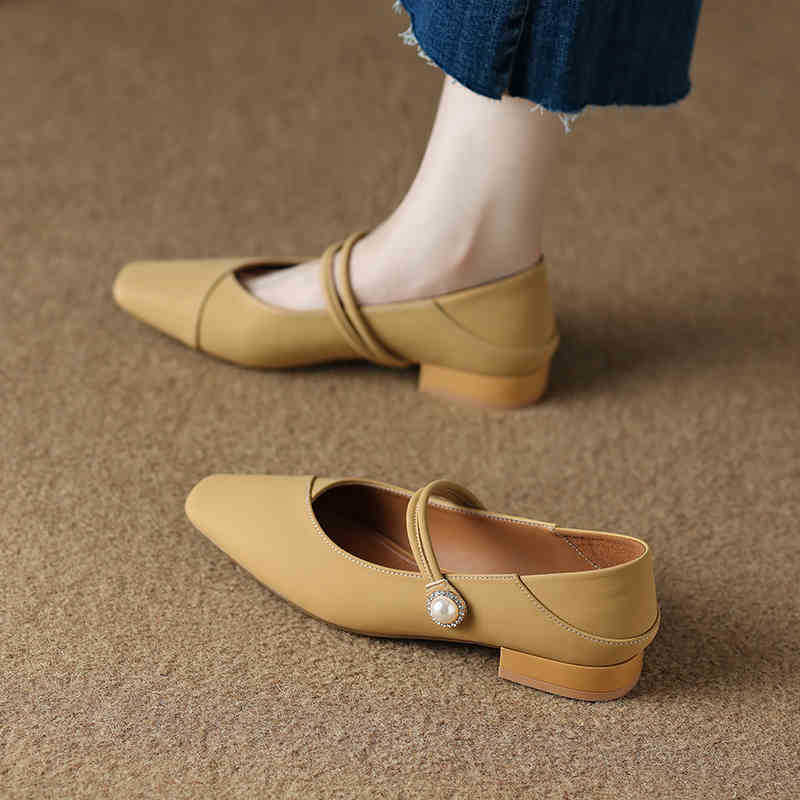 

0062-3 Beautiful French low-heeled commuter shoes women s spring and autumn 2025 popular Mary Jane flats 39