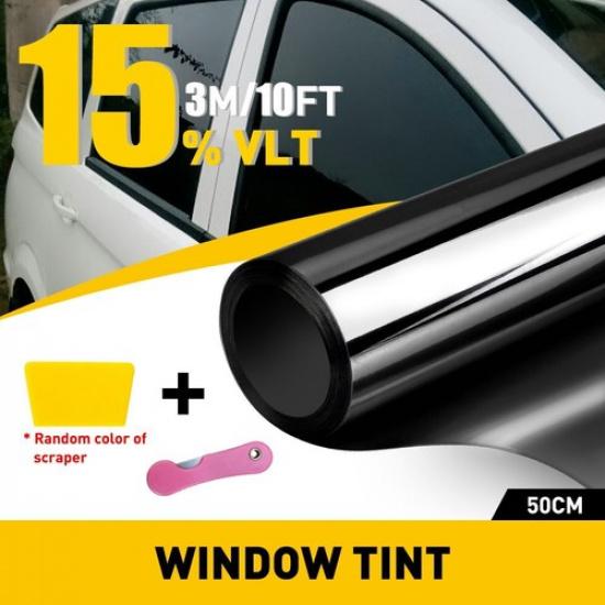 10Ft Uncut Window Tint Roll 15% VLT 20  10Ft Feet Home Office Car Auto Film