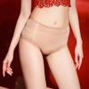 Summer Sexy Men's Full Transparent Waist Seamless Smooth Fun Ice Silk Crossdresser with Penis Sleeve Elephant Trunk Large Underw