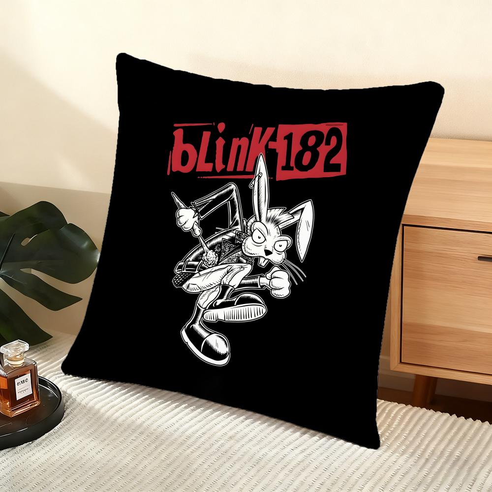 B-Blink 182 Cushion Cover Soft Short Plush Pillow Cover Smooth Cozy Texture Aesthetic Cushion Case Home Decor