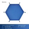Hexagonal Velvet Dice Tray: Portable, Foldable PU Storage for Tabletop Games