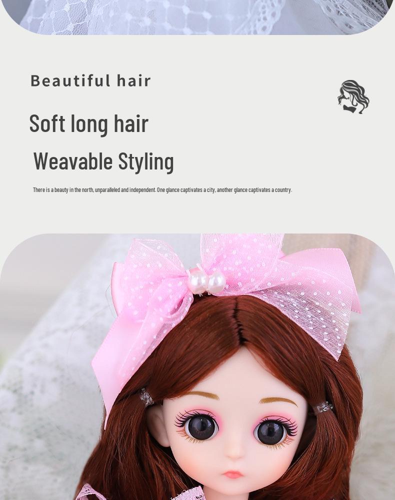 BJD 30cm Doll Set - Little Girl's Toy for Kindergarten Training & Birthday Gift