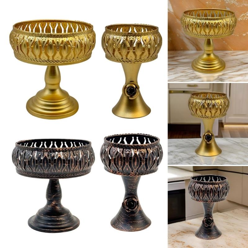 Bread Basket Fruit Baskets Food Serving Holder Fruit Serving Basket Snacks Organization Tray Iron Texture for Fruit