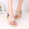 Gold Sandals Women Gladiator Sandals Rhinestones Shoes Woman Flat Sandals Beach