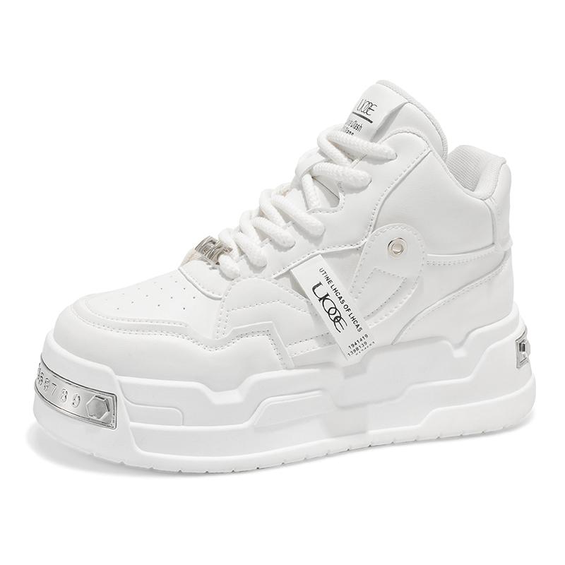 Klobiger Sneaker Herren Designer Weiche Sohle Board Schuhe Mode Lässig Leder Stoff Atmungsaktiv Höhe Erhöht Plateau Sportschuhe