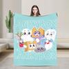 Foxy Boxy and Rocky Lankybox Blanket Soft Warm Novelty Plush Throw Blanket For Couch Bed Camping Flannel Bedspread Bed Cover
