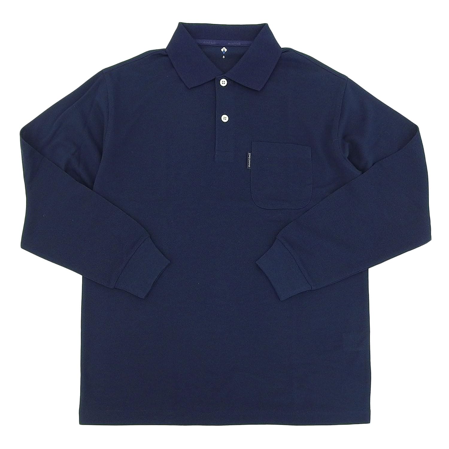 montbell wickron long sleeve polo shirt mens 1114230 navy тёмно-синий