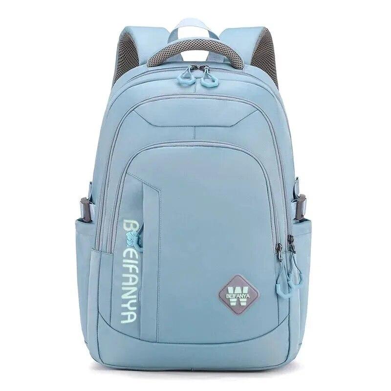 

Рюкзак нейлона для женщин с большой емкостью и прочной сумкой через плечо водостойкой синий