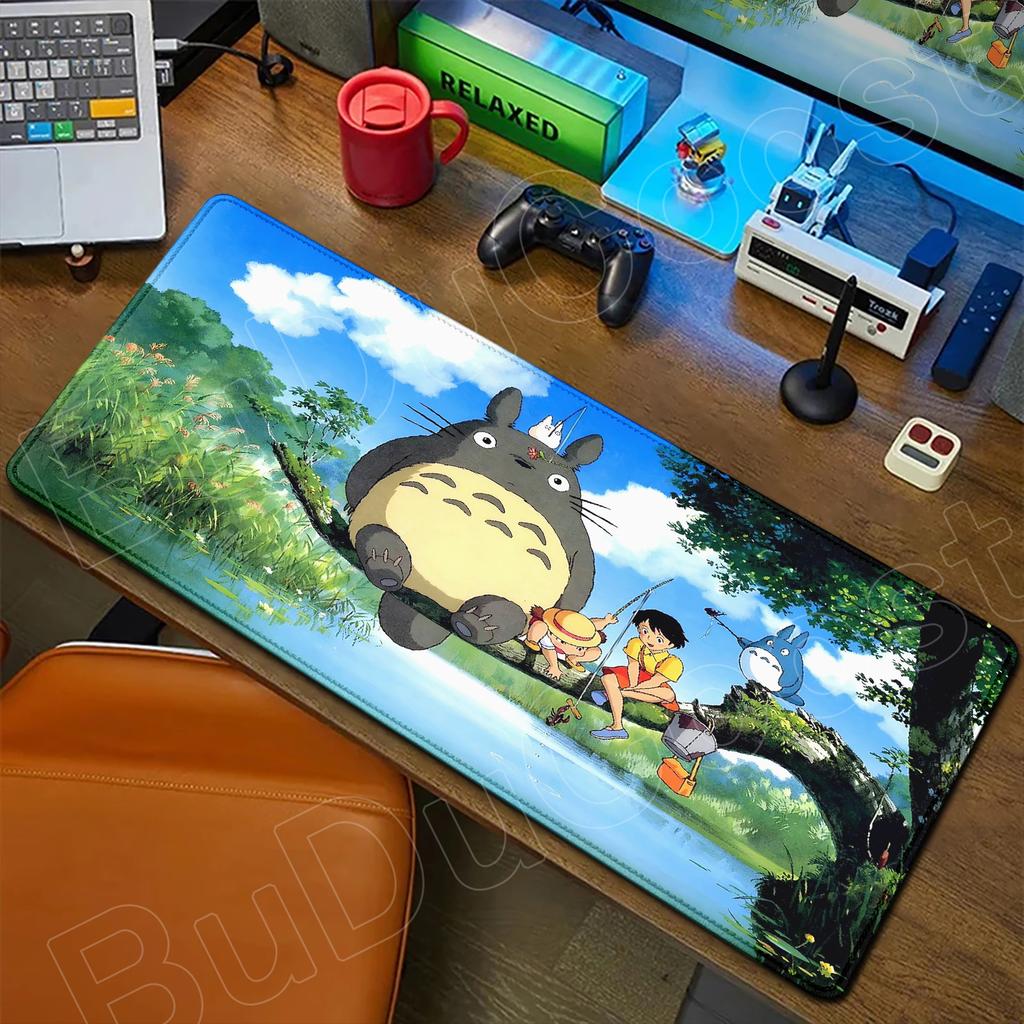 Mouse Pad Office Laptop HD Printing Kawaii Mousepad PC Japan Anime T-totoros Extended Table Mats Gaming Accessories Keyboard Pad
