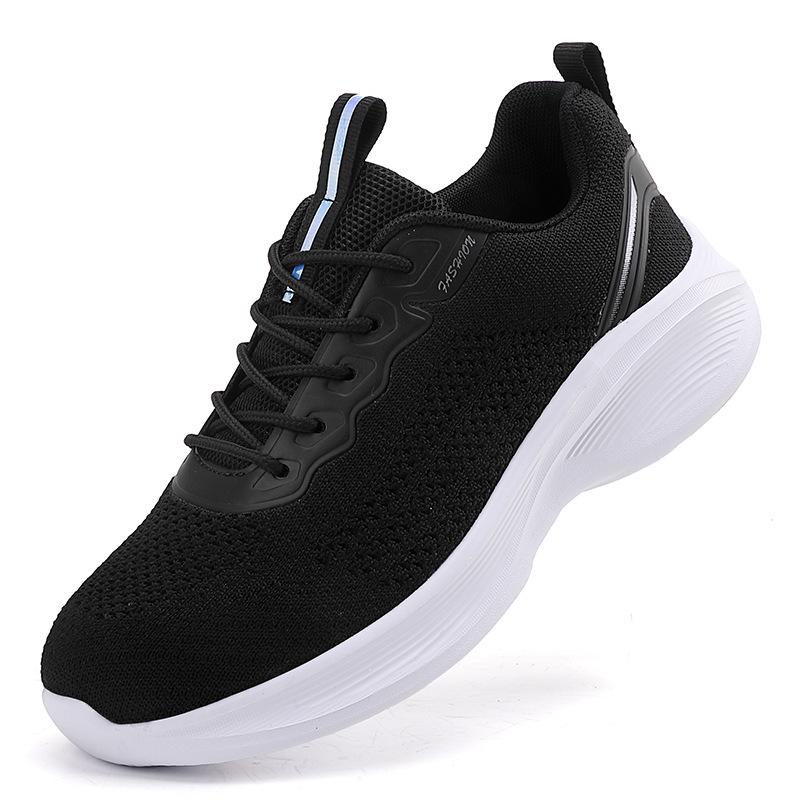 Women's Breathable Flyknit Low-Top Running Shoes - Non-Slip, Lightweight, Casual All-Season Sports Footwear
