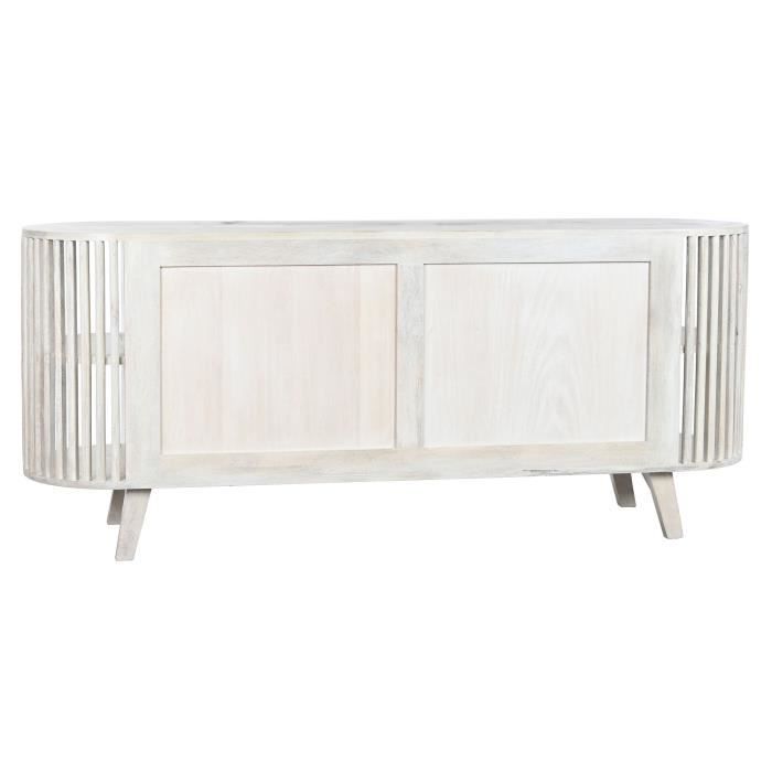 Buffet - Item Home - Modèle en bois de manguier - 150x40x65 cm - Blanc - Buffet bas