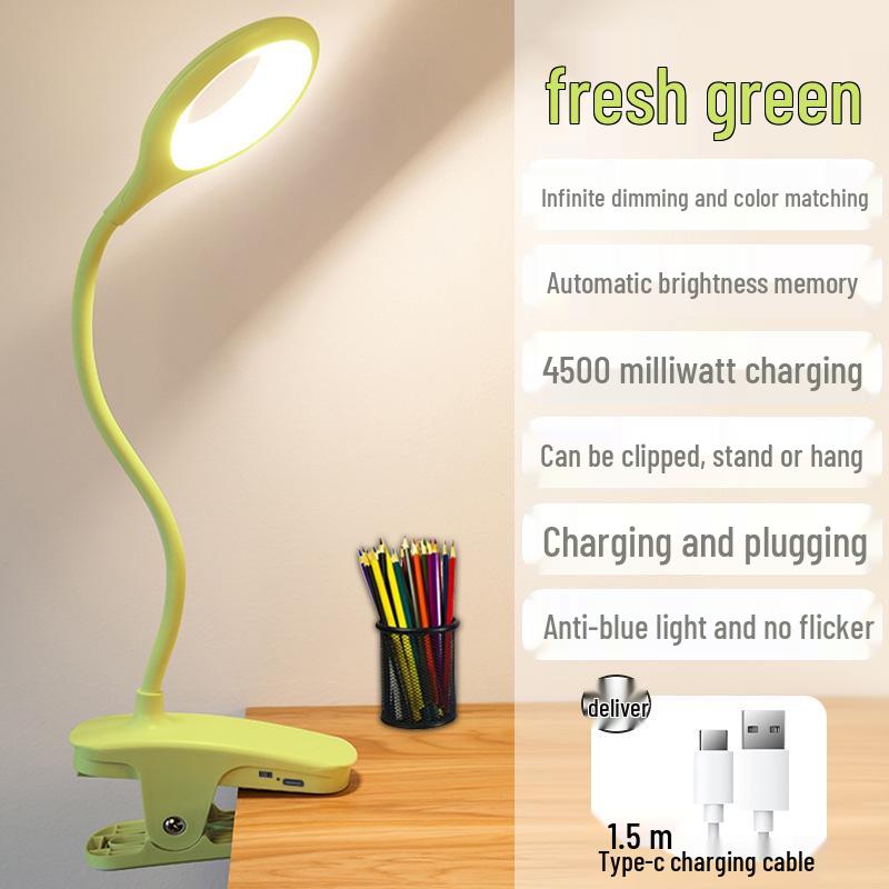 Clip-On Eye Protection Desk Lamp for Dorms and Student Bedrooms - Ideal for Reading and Anti-Myopia