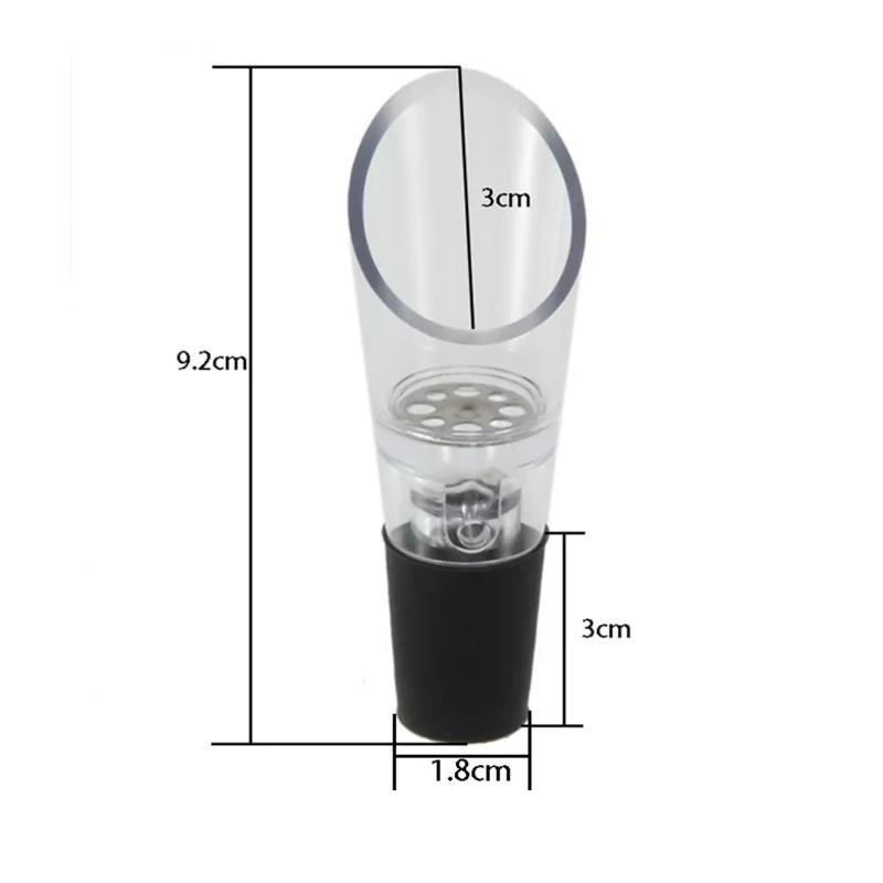 Wine Aerator Acrylic Bottle Stopper Decanter Wine Pourer Aerating Pour Spout Wine Air Aerator Bar Accessories