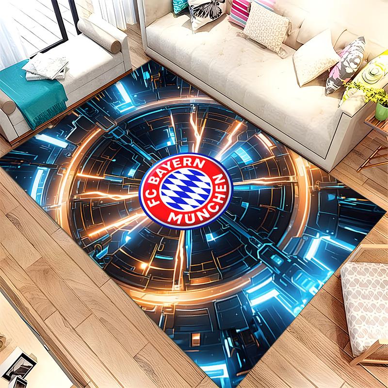 FC Bayern Munich (1) Rug Suitable For Living Rooms Bedrooms Computer Rooms Dining Areas And Placement Under Tables And Chairs Also An Ideal Choice For