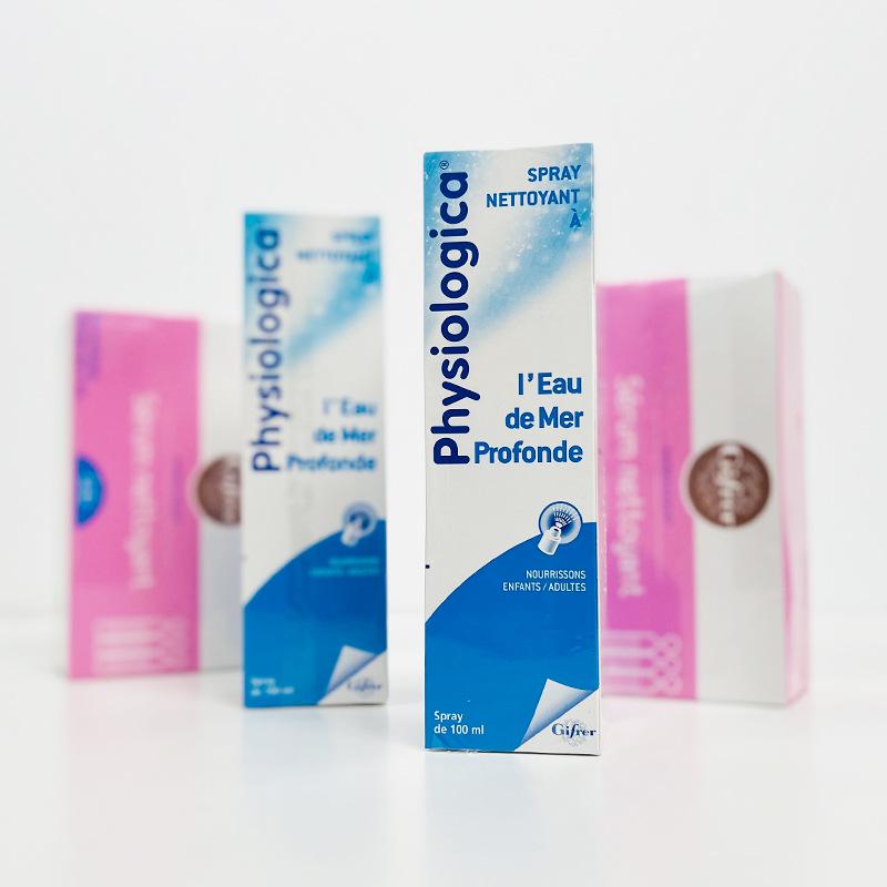 Gifrer Baby Nasal Drops: Sea Salt Water Spray, 40 Small Bottles for Gentle Nasal Cleaning