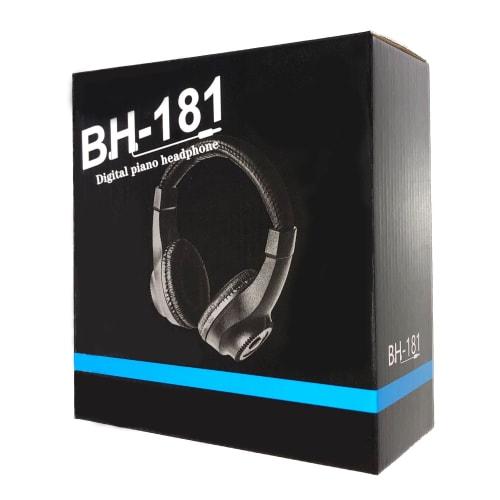 BOREHO BH-181 Lightweight, Closed-Back Sound-Isolating Headphones for Digital Pianos and Keyboards (3.5mm Stereo Mini Compatible, Single Item)