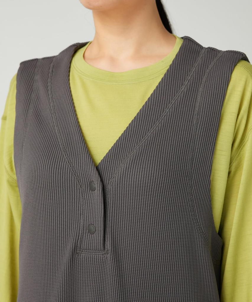 Snow Peak Dry Thermal Dress and Size Charcoal SH-25AW003, Tops, One-Piece Dress, Men's Women's, 3,