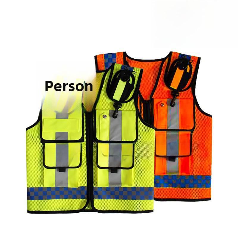 High-Visibility Reflective Safety Vest for Traffic and Construction Workers