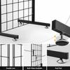 Bonnlo 6' x 2' Tel Izgara Panel Kule, T-Tabanlı Ayaklı, Daha Kalın 5mm Tel, 180 LBS Ağırlık Kapasiteli Izgara Duvar Teşhir Rafı, 4", 6" Kancalı