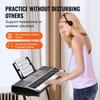 VEVOR 61 Key Digital Keyboard Piano, 200 Tones 200 Rhythms, Electric Portable Piano Keyboard Kit with 60 Demo Songs Built-In Dual Speakers Headphones