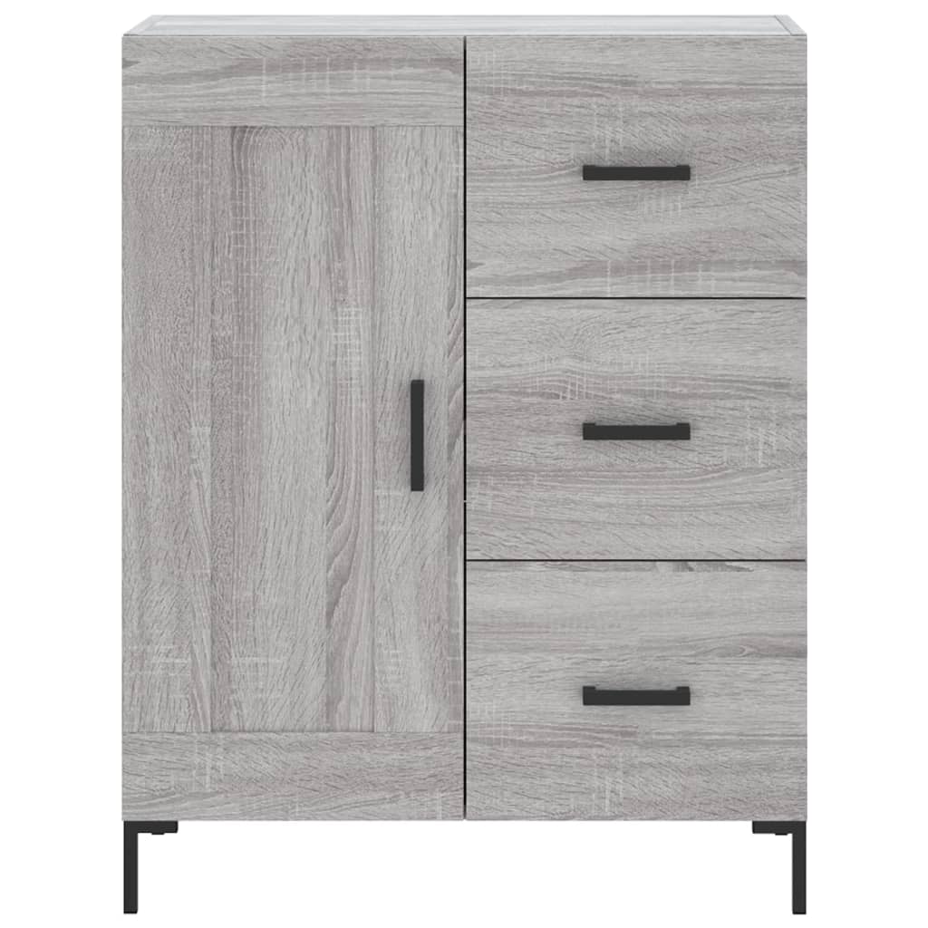 Aparador Sonoma Gris 69,5 x 34 x 180 cm Tablero de Partículas