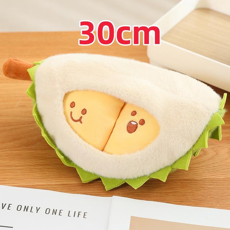 Creative Simulation Detachable Durian Fruit Shape Plush Toy Pillow Durian Decompression Toy Tearable Soft Doll Festival Gifts