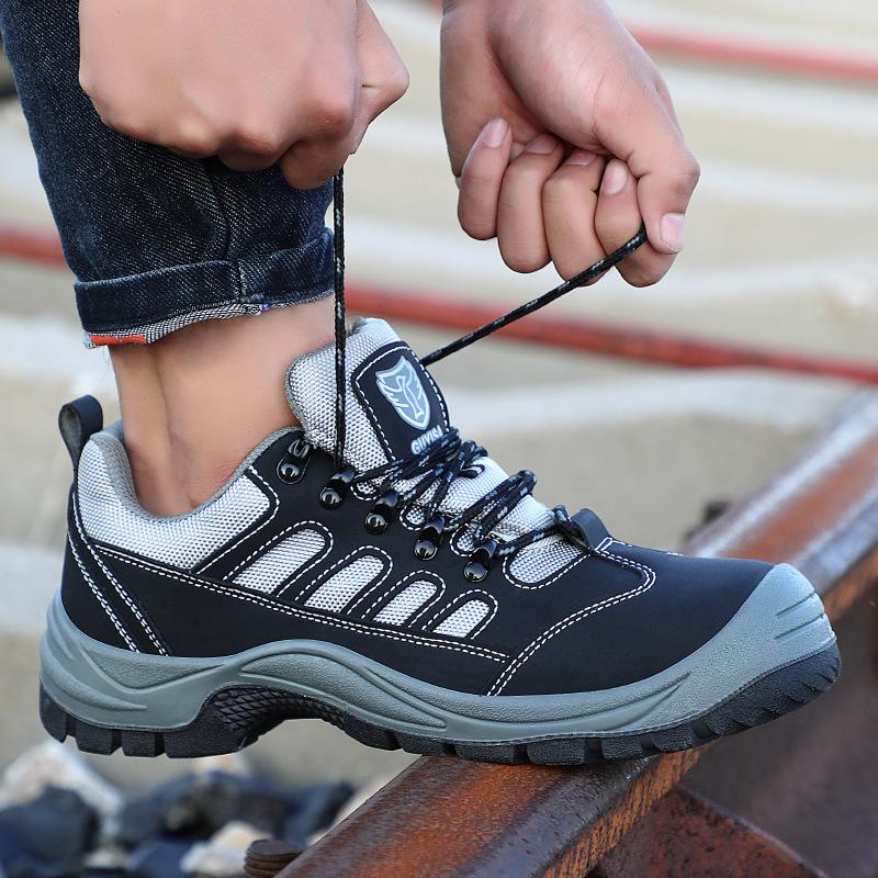 Spring Safety Work Shoes: Anti-Smash, Puncture-Resistant, Durable Soles, Oil, Acid & Alkali Resistant for Construction Sites