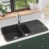 Granite Double Kitchen Sink Black