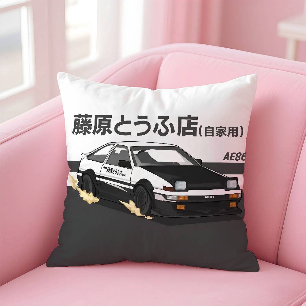 

Classic retro car AE86 Pillow Case Printed Pillowcase for Living Room Sofa Cushion Cover & Bedroom Decor 12x12Inch
