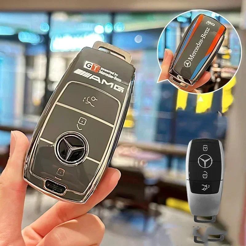 

TPU Car Key Case Cover Shell Holder For Mercedes Benz A C E S G Class GLC CLE CLA GLB GLS W177 W205 W213 W222 X167 AMG Accessory