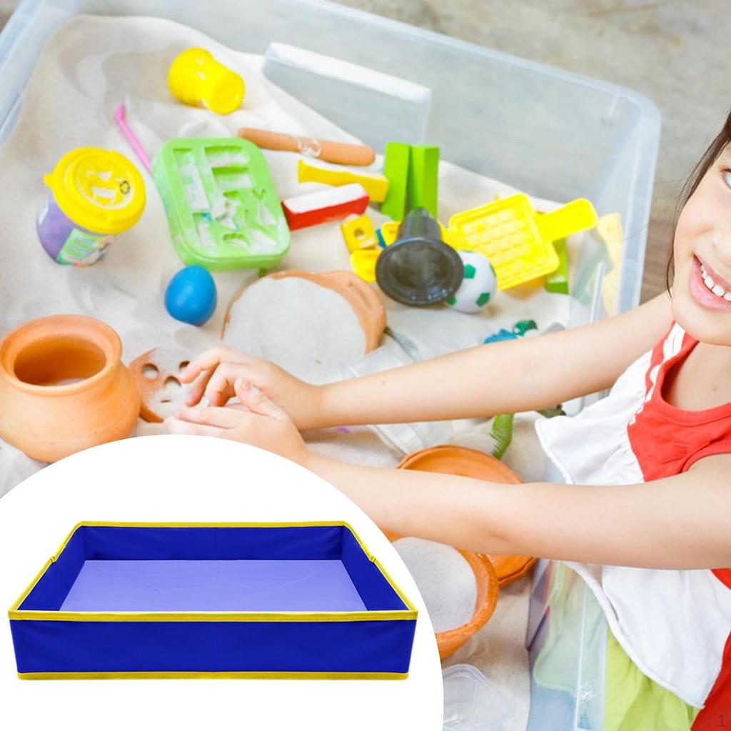 Sandbox Tray ,Children Toy Tray, Smooth , Large Space, Easy to Carry, Portable ,Polyester Sandbox,