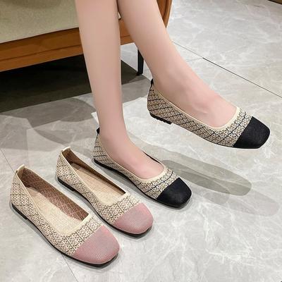 2024 sommer Neue Komfort Casual frauen Schuhe Mode Weiche Sohle Atmungsaktive Aushöhlen Flache Schuhe für Frauen Zapatos De mujer