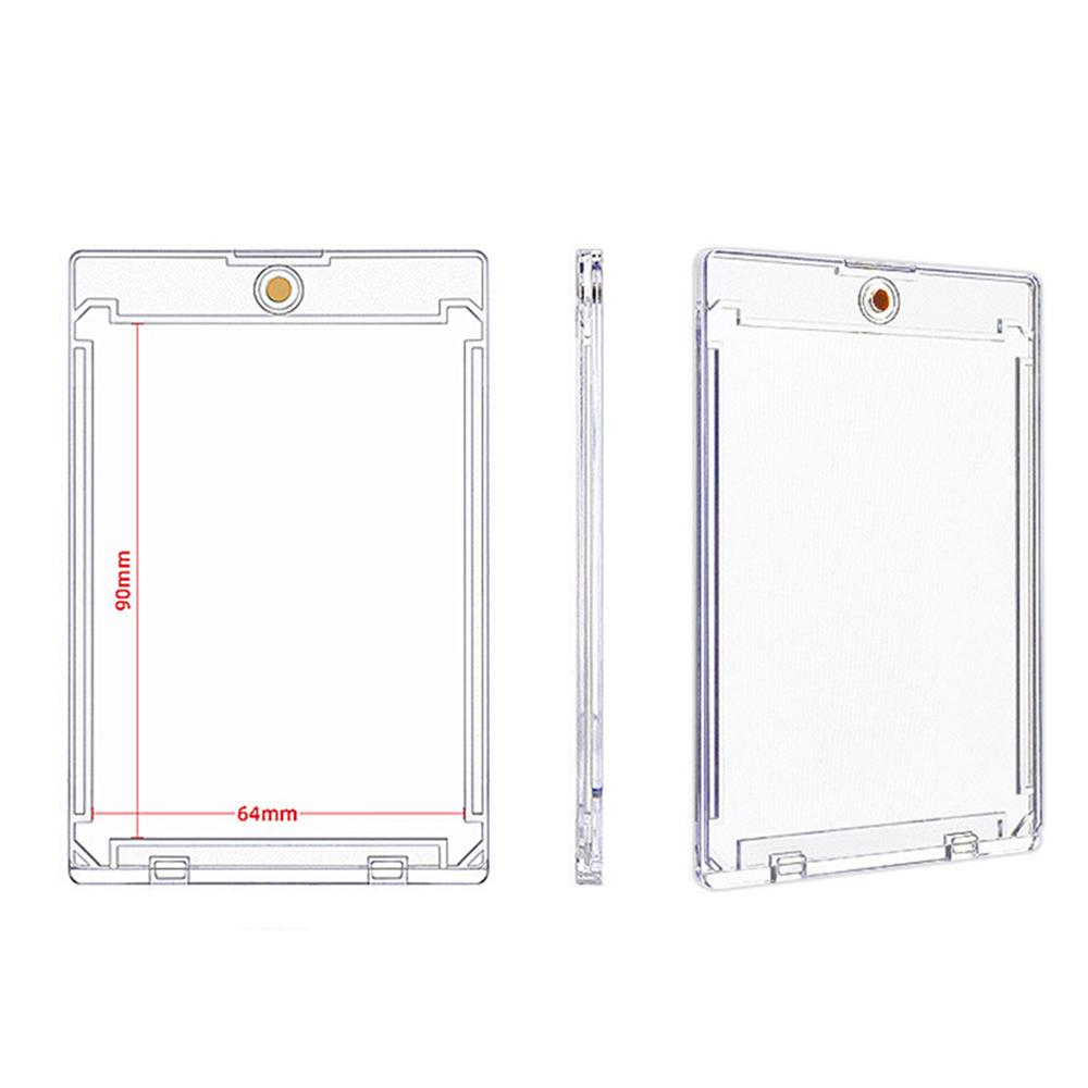 1/5/10PCS Clear Card Holder Magnetic Attraction Type Gaming Sports Trading Card Display Case Kpop Idol Photo Protective Sleeves