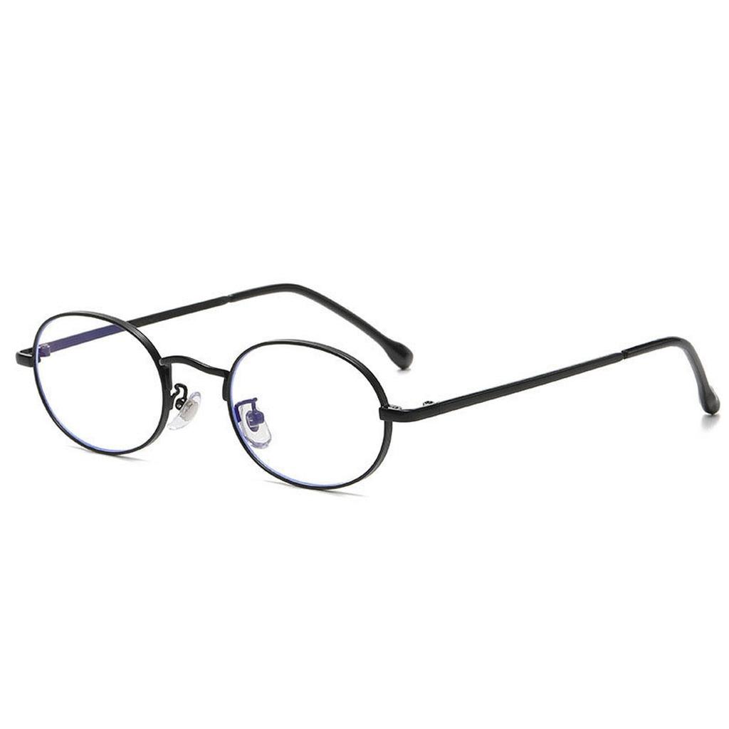 Retro Oval Metal Glasses Frame Women Men Anti Blue Light Blocking Eyeglasses Optical Spectacles Frame Computer Glasses