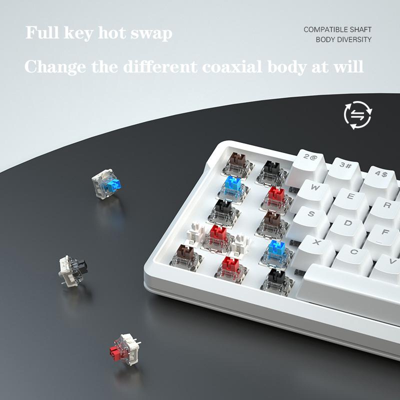 66 Key Low Price Custom Electronics Notebook Desktop Diy Pc Wired Mini Backlit Mechanical Gaming Keyboard